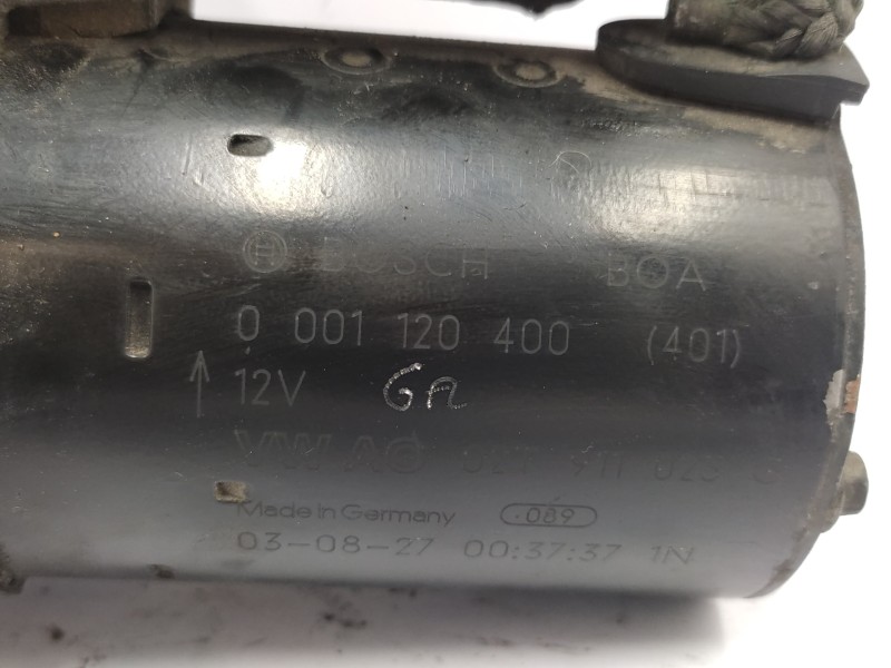 Motor Arranque 02t911023g 0001120400  - Volkswagen Polo (9n1) 1.4 16v 6