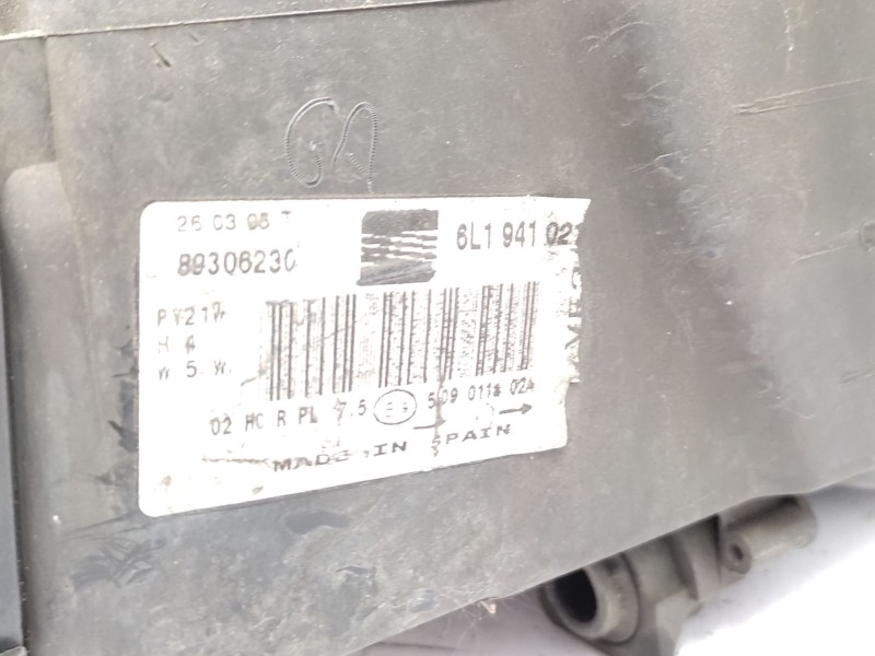 Faro Izquierdo 6l1941021 6l1941751m  - Seat Ibiza Iii (6l1) 1.9 Sdi 3
