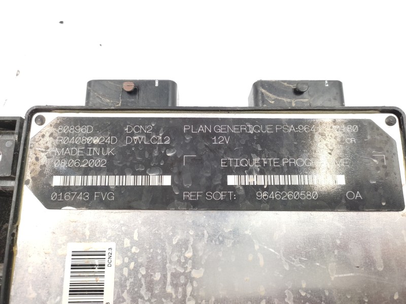 Centralita Motor Uce 9641390180 R04080024d  - Citroën C15 5