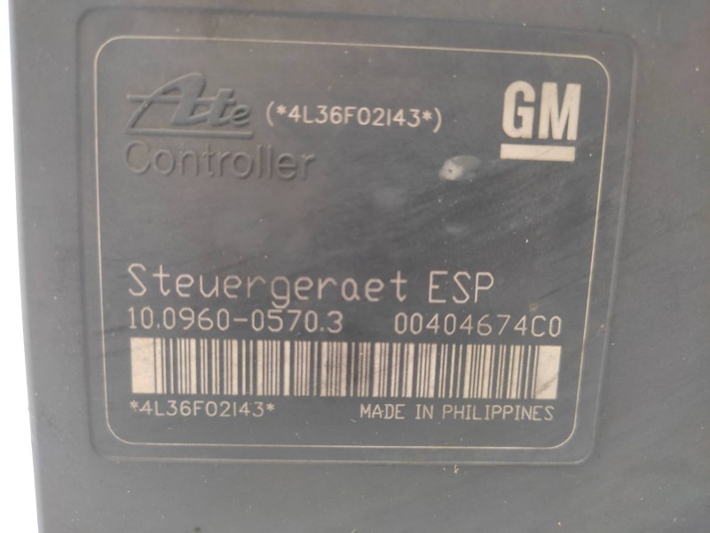 Abs 13244860 10020602644 10096005703 00404674c0 Ate - Opel Zafira B Sport 2