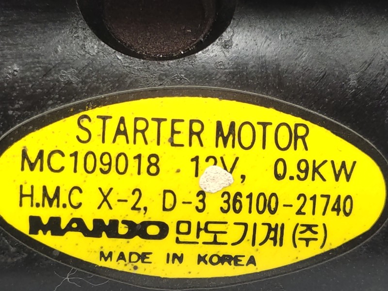 Motor Arranque 3610021740  - Hyundai Accent (x3) 1.5 12v Cat 6