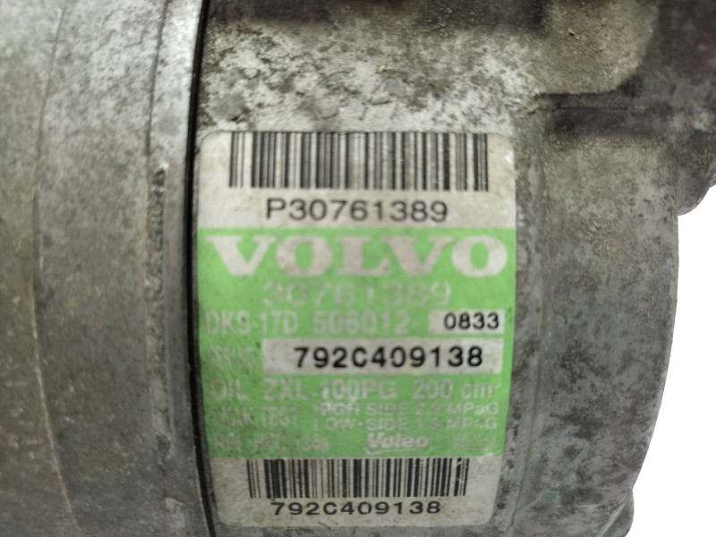 Compresor Aire Acondicionado 792c409138 P30761389  - Volvo Xc90 2.4 Diesel Cat 4