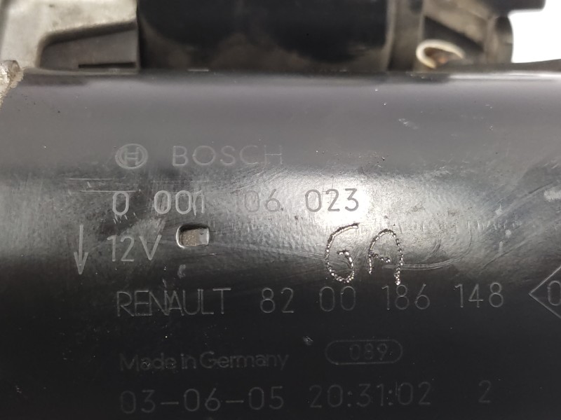 Motor Arranque 8200186148 0001106023  - Renault Megane Ii Berlina 3p 2.0 5
