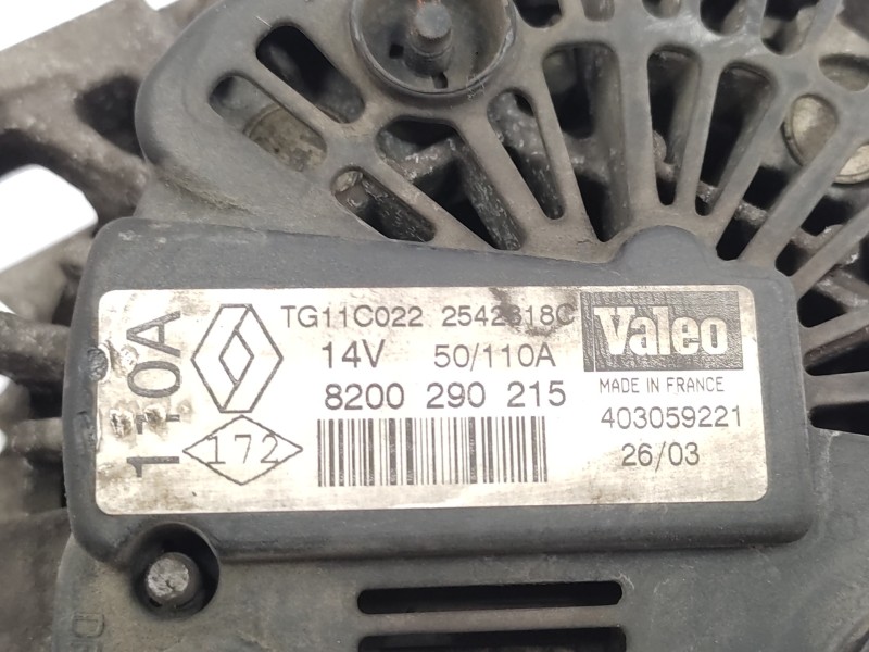 Alternador 8200290215 Tg11c022  - Renault Megane Ii Berlina 3p 2.0 7