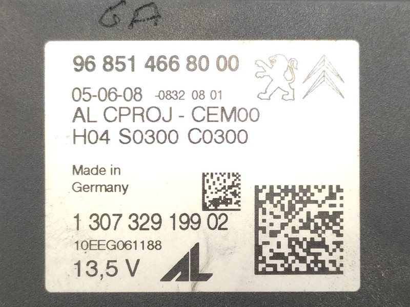 Modulo Electronico 9685146680 1307329199 6224r0 - Peugeot 308 Sw Premium 4