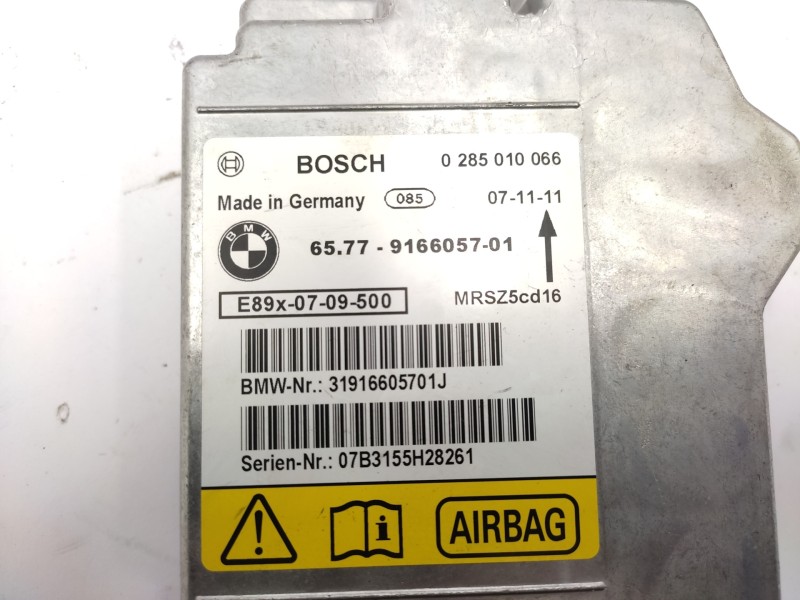 Centralita Airbag 6577916605701 0285010066 31916605701j - Bmw Serie 1 Berlina (e81/e87) 118d 3