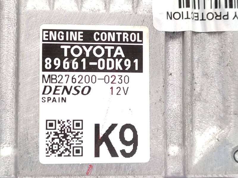 Centralita Motor Uce 896610dk91 Mb276200  - Toyota Yaris 1.3 16v Cat 5