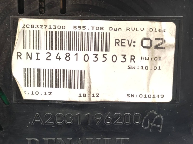 Cuadro Instrumentos 248103503r  - Renault Megane Iii Berlina 5 P 1.5 Dci Diesel Fap 6