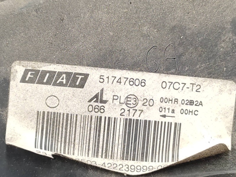 Faro Derecho 51747606  - Fiat Multipla Nuevo (186) 1.9 Jtd Dynamic 4