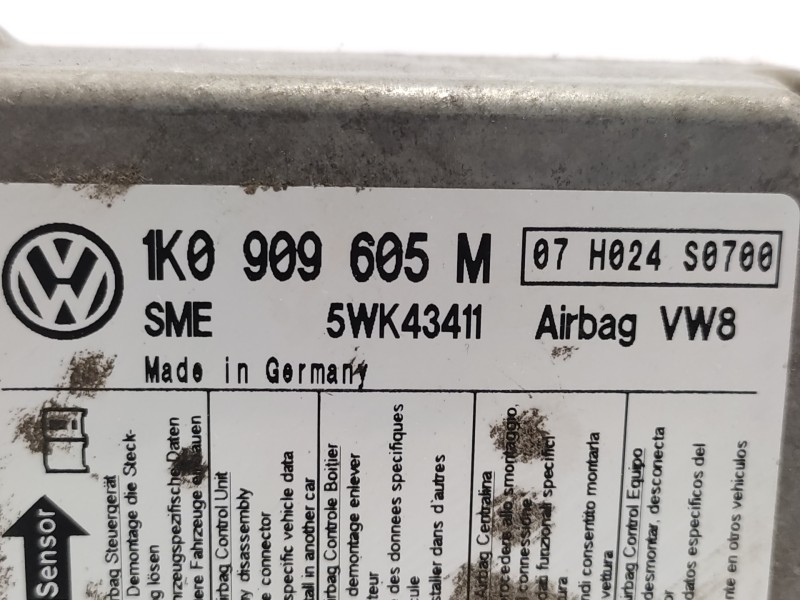 Centralita Airbag 1k0909605m 5wk43411  - Skoda Octavia Berlina (1z3) Elegance 4