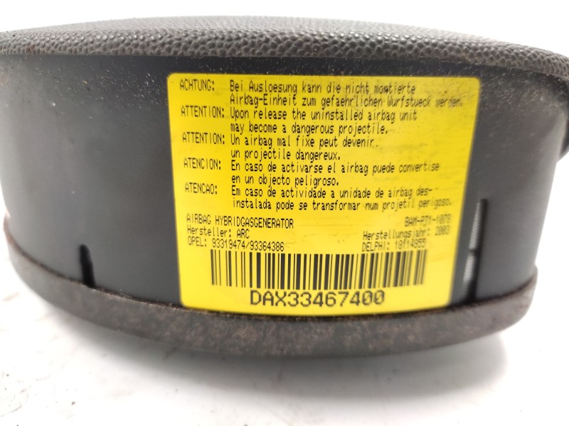 Airbag Delantero Izquierdo 93364386  - Opel Meriva Cosmo 2