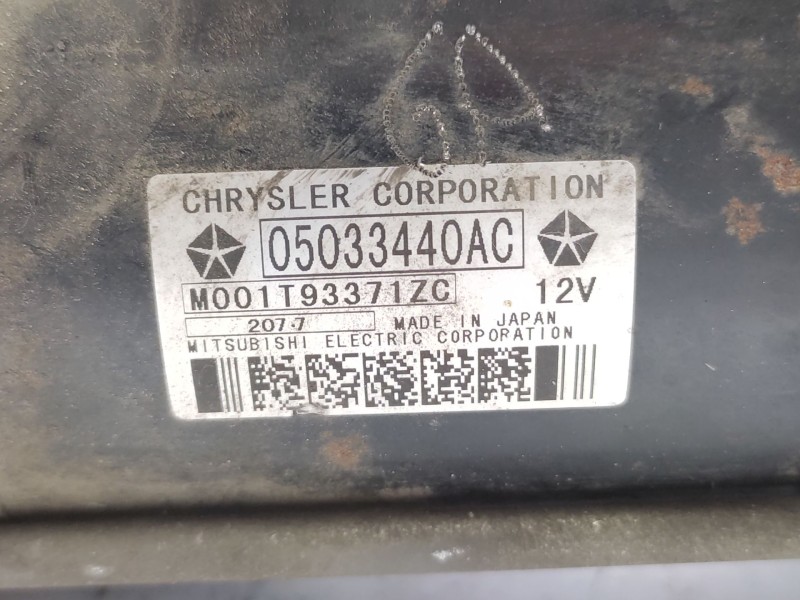 Motor Arranque 5033440ac M001t93371zc - Chrysler Sebring (js) 2.0 Crd 6