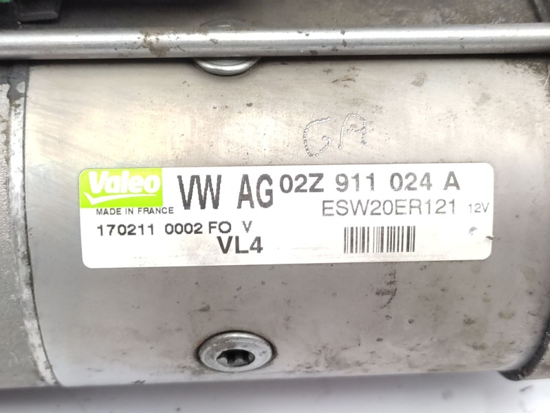 Motor Arranque 02z911024a Esw20er121 - Volkswagen Golf Vi (5k1) 1.6 Tdi 6