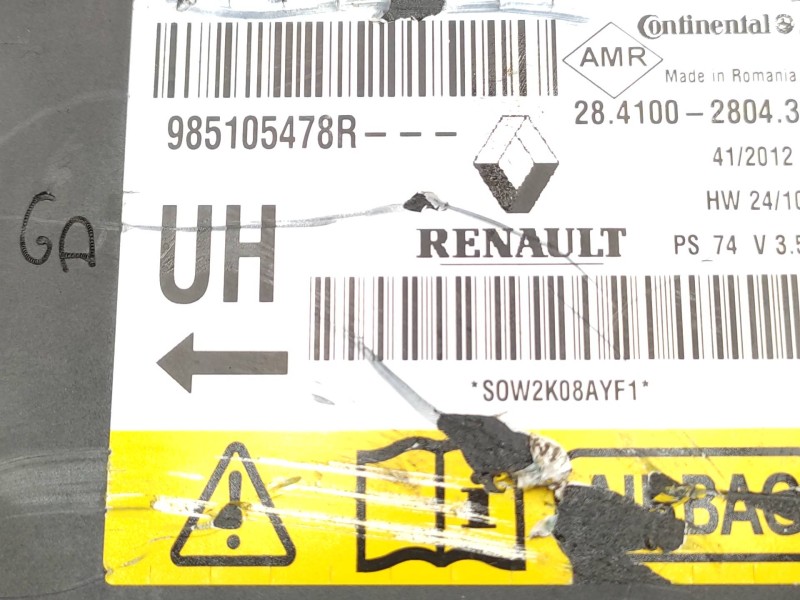 Kit Airbag 985100007r  - Renault Megane Iii Berlina 5 P 1.5 Dci Diesel Fap 9