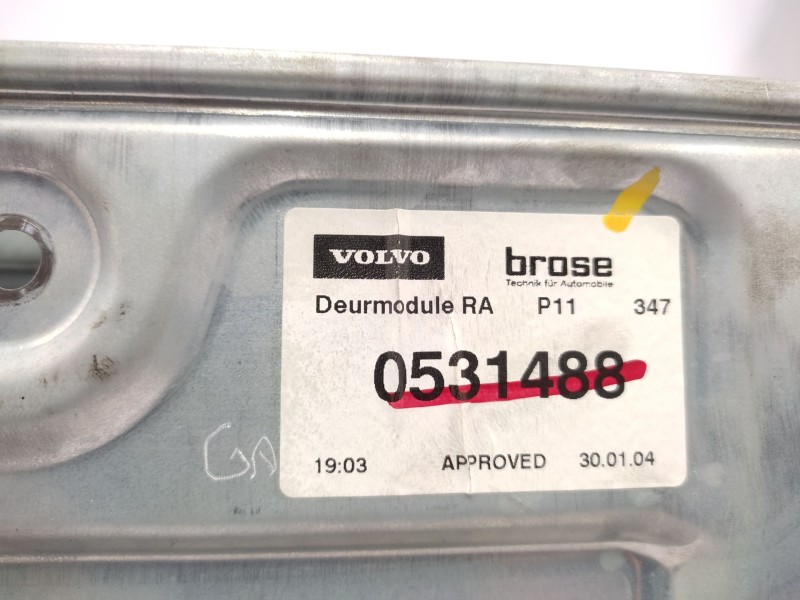 Elevalunas Trasero Derecho 30710141 31253516  - Volvo S40 Ii (544) 2.4 6