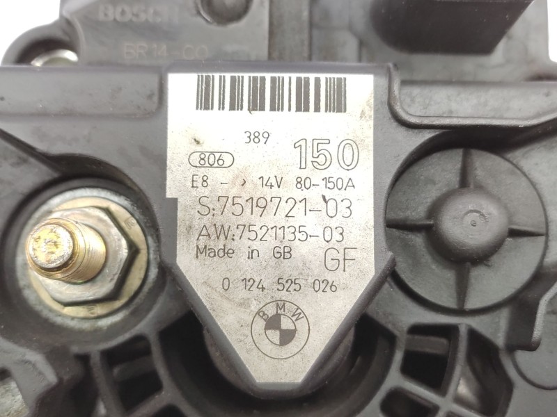 Alternador 7519721 12317541694 0124525026 - Bmw 5 (e60) 520 I 7