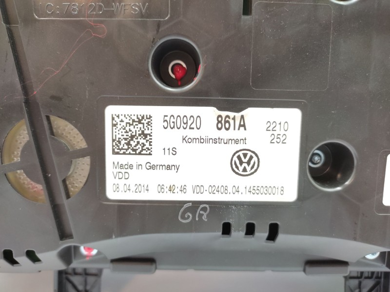 Cuadro Instrumentos 5g0920861a  - Volkswagen Golf Vii Sportsvan 2.0 Tdi 5