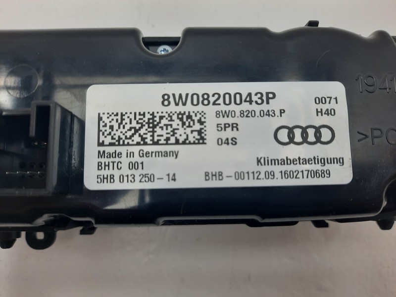 Mando Climatizador 8w0820043p  - Audi A4 Berlina (8w2) 1.4 16v Tfsi 3