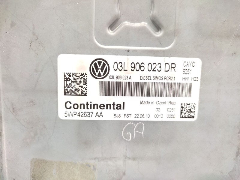 Recambio de centralita motor uce para volkswagen golf vi (5k1) 1.6 tdi referencia OEM IAM 03L906023DR  5WP42637AA