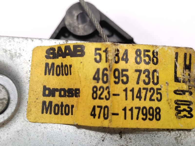 Elevalunas Trasero Izquierdo 5184858  - Saab 9-5 Berlina 2.3 Aero Turbo 6