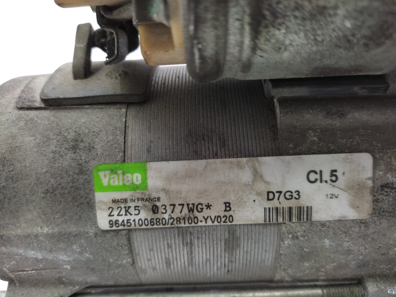 Motor Arranque 9645100680 D7g3  - Peugeot 307 (s1) Xt 2