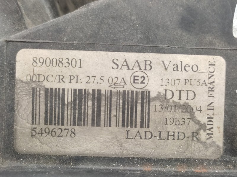 Faro Derecho 5496278 89008301  - Saab 9-5 Berlina 2.3 Aero Turbo 4