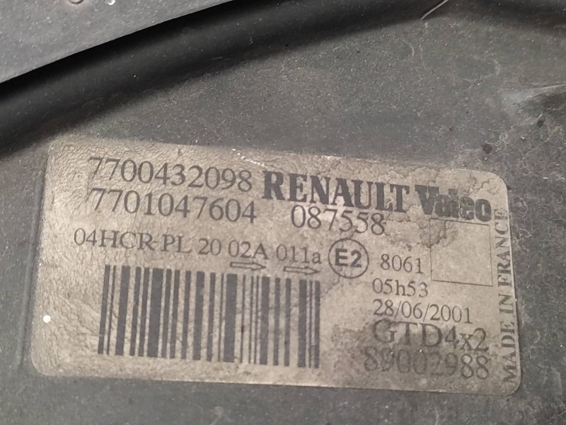 Faro Izquierdo 7700432098 087558  - Renault Scenic (ja..) 1.9 Dci Diesel Cat 3