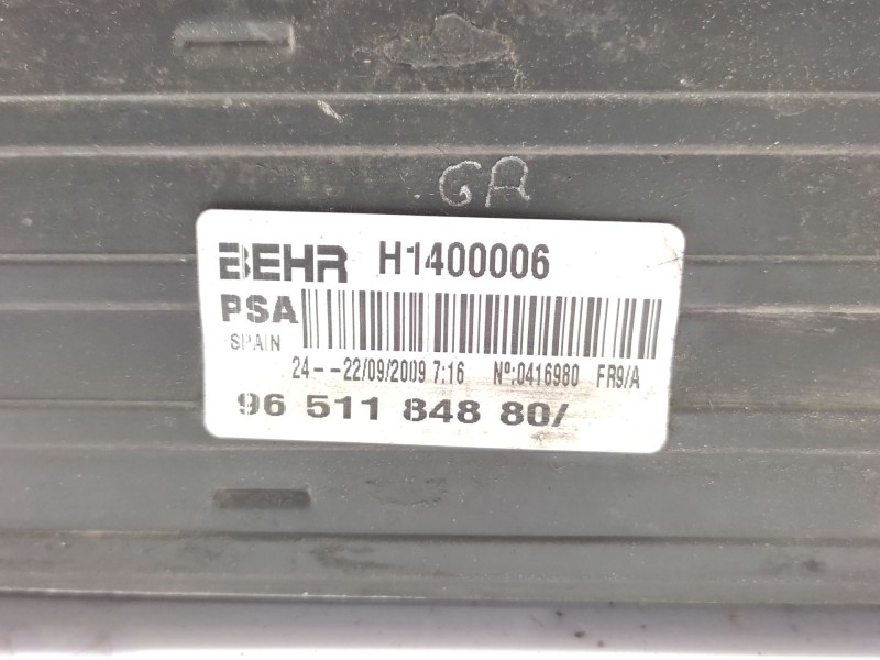 Intercooler 9651184880 0384j4  - Peugeot 207/207+ (wa_, Wc_) 1.6 Hdi 3