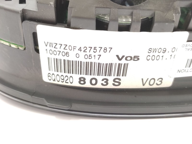Cuadro Instrumentos 6q0920803s  - Volkswagen Polo Iv (9n_, 9a_) 1.4 16v 7