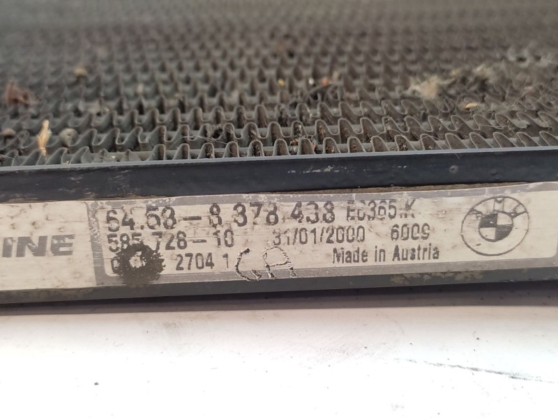 Condensador / Radiador Aire Acondicionado 64538378438  - Bmw 5 (e39) 523 I 3
