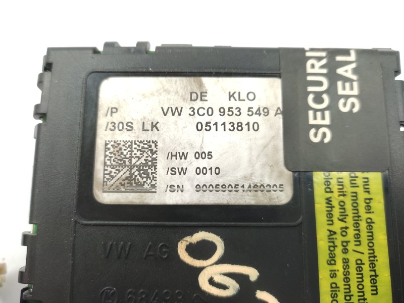 Modulo Electronico 3c0953549a 05113810  - Volkswagen Passat Berlina (3c2) 2.0 Tdi 3