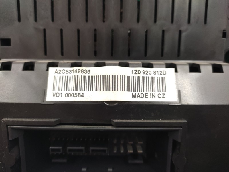 Cuadro Instrumentos 1z0920812d A2c53142836  - Skoda Octavia Berlina (1z3) 1.9 Tdi 2