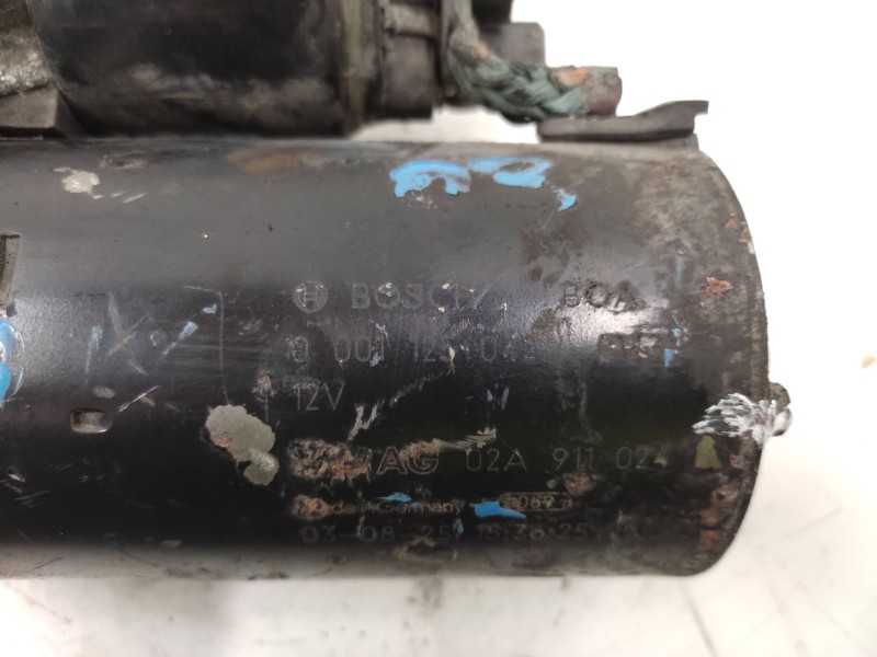 Motor Arranque 02a911021d 0001125012  - Volkswagen Polo (9n1) Trendline 3