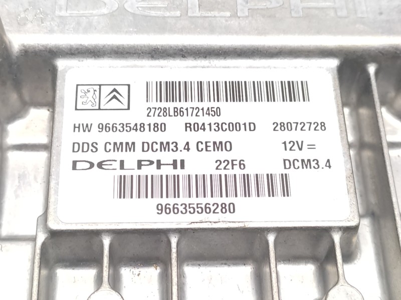 Centralita Motor Uce 9663556280 R0413c001d - Peugeot 407 Sw Sport 4