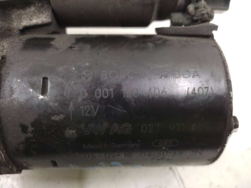 Motor Arranque 02t911023r 0001120406  - Volkswagen Polo (6r1) Crosspolo 2