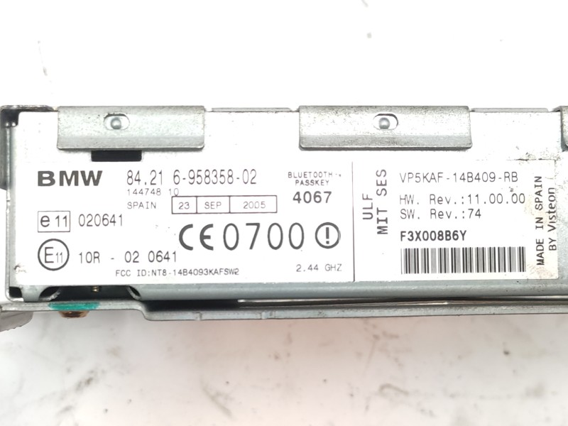 Modulo Electronico 84216958358 84109154358  - Bmw X3 (e83) 2.0d 5