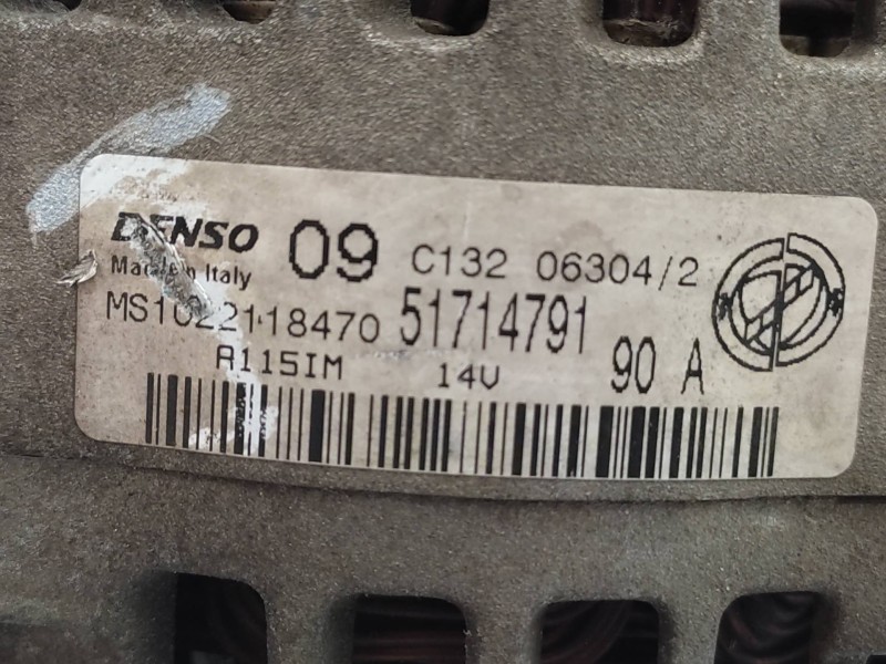 Alternador 51714791 Ms1022118470  - Lancia Musa (184) 1.4 16v Oro 7