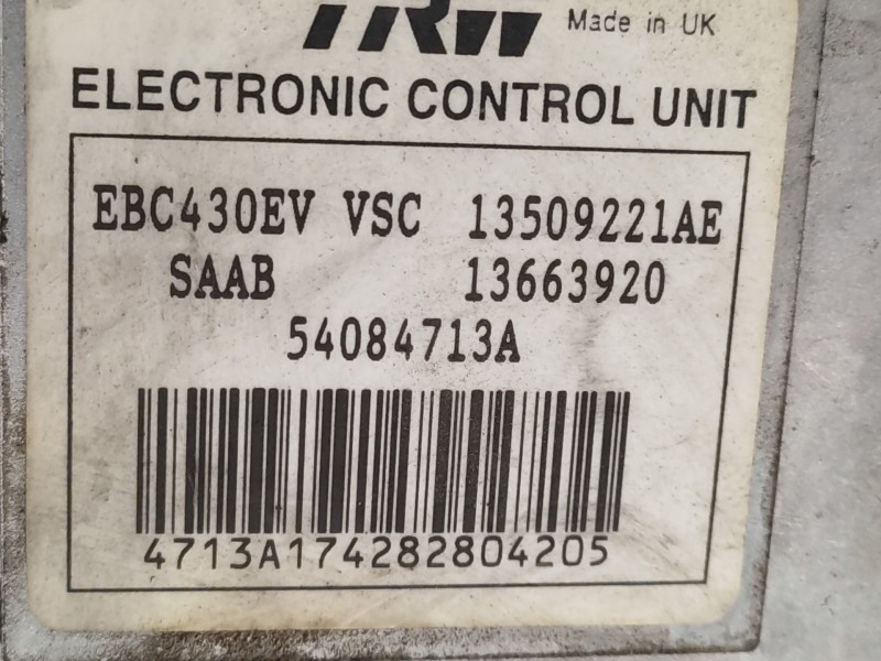 Abs 12801324 13663920  - Saab 9-3 Berlina 1.9 Tid Cat 7