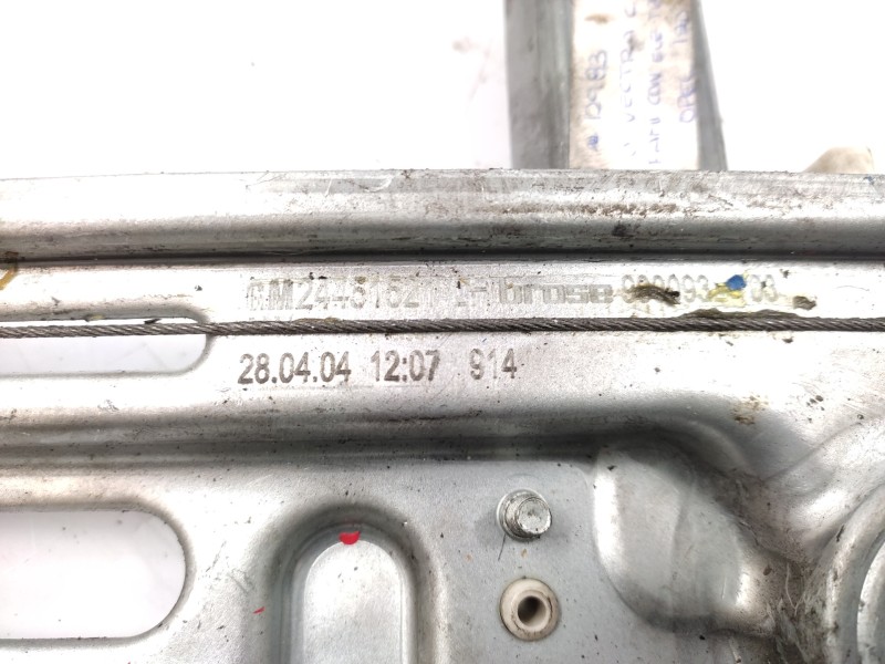 Elevalunas Trasero Izquierdo 2445152  - Opel Vectra C Caravan 1.6 16v 3