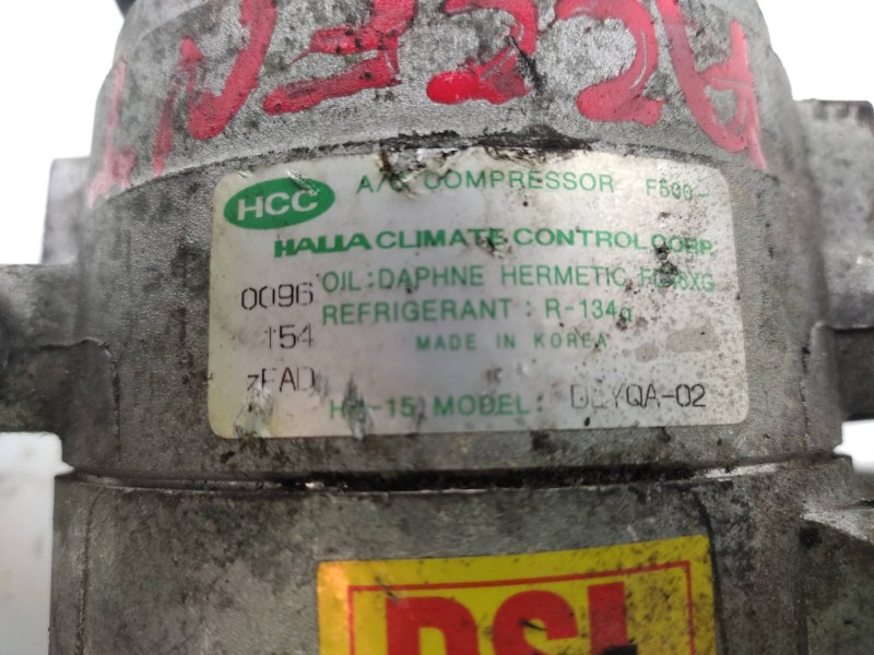 Compresor Aire Acondicionado Dlyqa02 Hcc - Hyundai Accent (lc) L Crdi 2