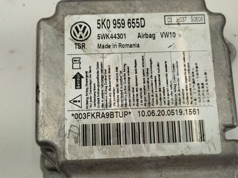 Kit Airbag 5n0880201f 5k0880204a  - Volkswagen Golf Vi (5k1) 1.6 Tdi 8