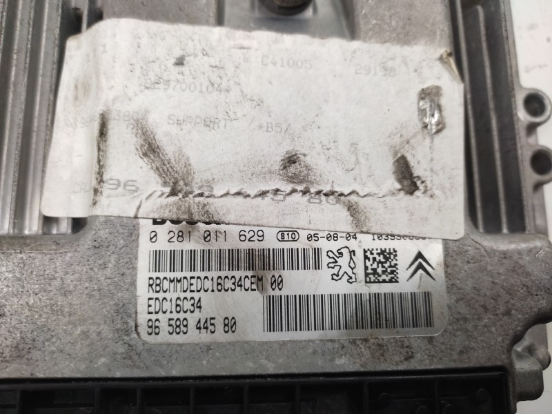 Centralita Motor Uce 9658944580 0281011629  - Citroën C4 Berlina Lx 8