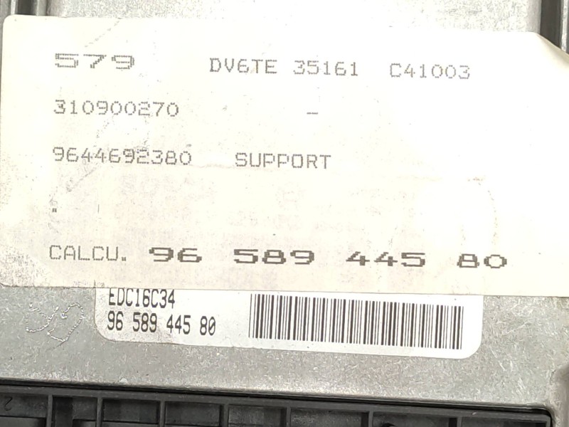 Centralita Motor Uce 9658944580  - Peugeot 307 Berlina (s2) Xs 4
