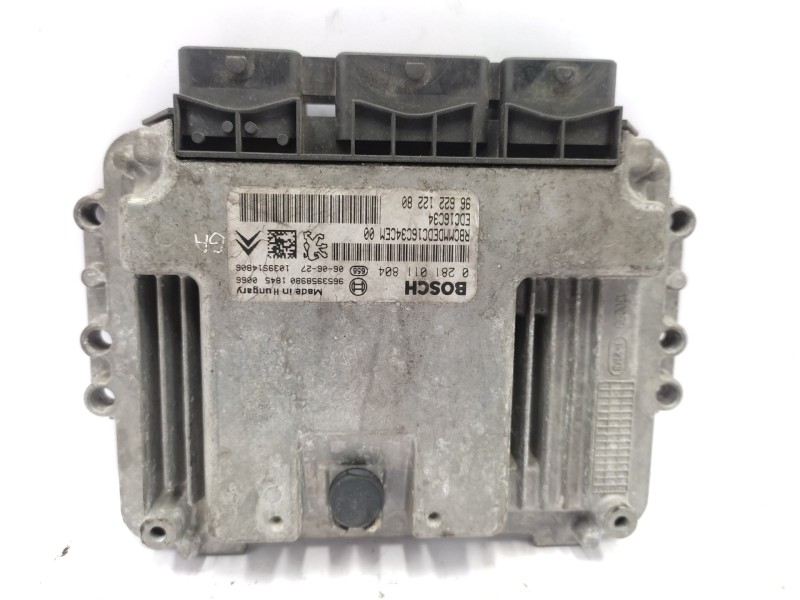 Centralita Motor Uce 9662212280 0281011804  - Citroën C3 Hdi 92 Collection 4