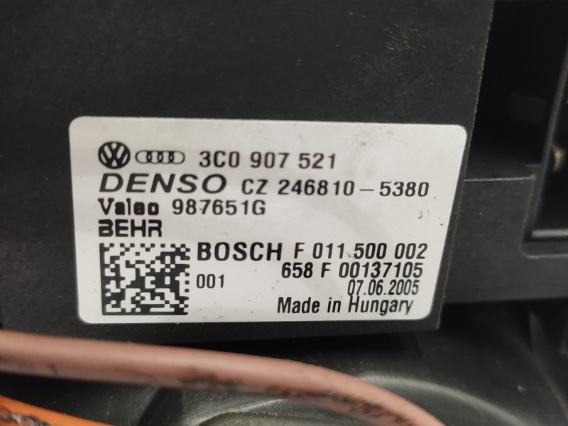 Motor Calefaccion 3c0820015e 3c0820015m  - Volkswagen Passat Berlina (3c2) 2.0 Tdi 6