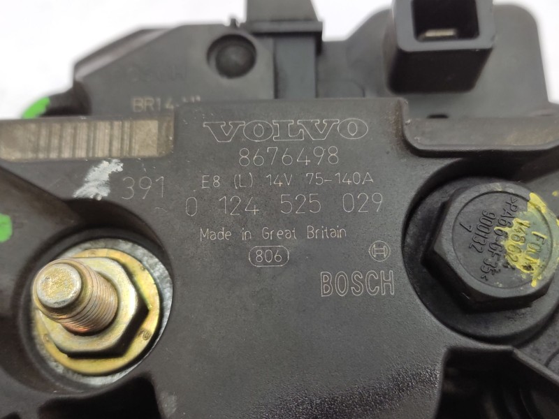 Alternador 8676498 36050262 0124525029 - Volvo S60 I (384) 2.4 D 6