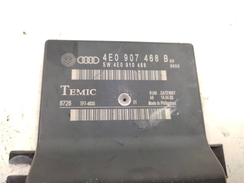 Modulo Electronico 4e0907468b 4e0910468 4e0907468bh - Audi A8 (4e2) 4.2 Quattro 7