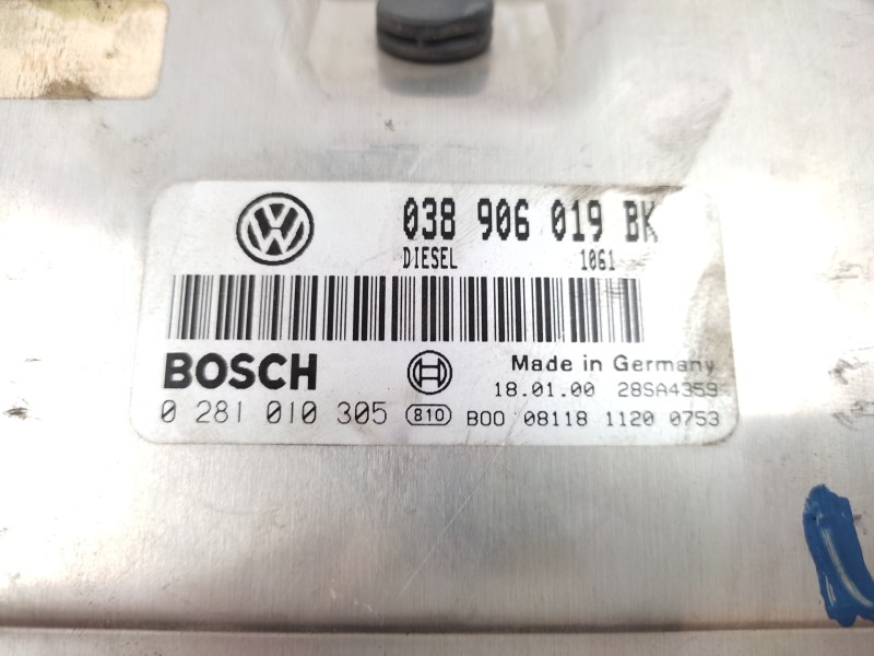 Centralita Motor Uce 038906019bk 0281010305  - Volkswagen Passat Variant (3b5) 1.9 Tdi 2
