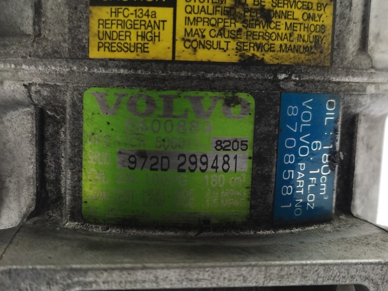 Compresor Aire Acondicionado 8600889 8601632  - Volvo S80 Berlina 2.5 D 5
