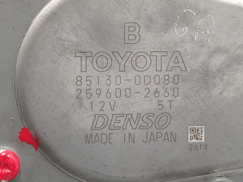 Motor Limpia Trasero 851300d080  - Toyota Yaris 1.3 16v Cat 4